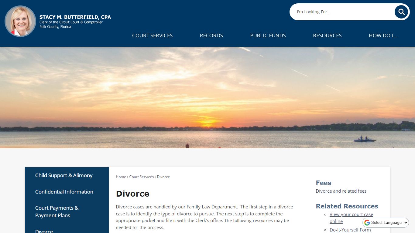 Divorce | Polk County Clerk, FL